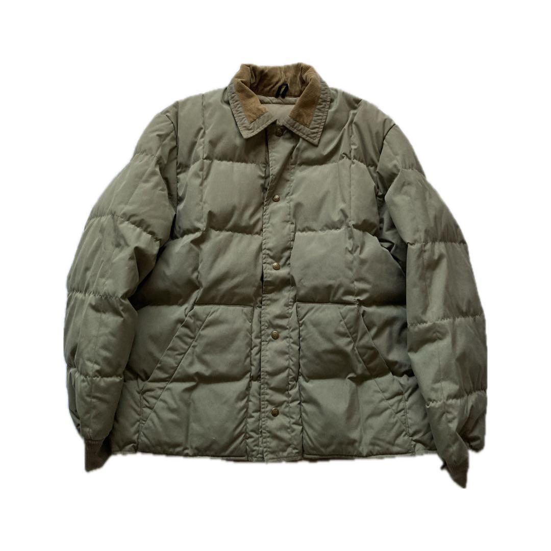 【希少】80s USA製エディバウアー ダウンジャケット XL 黒タグ アメリカ