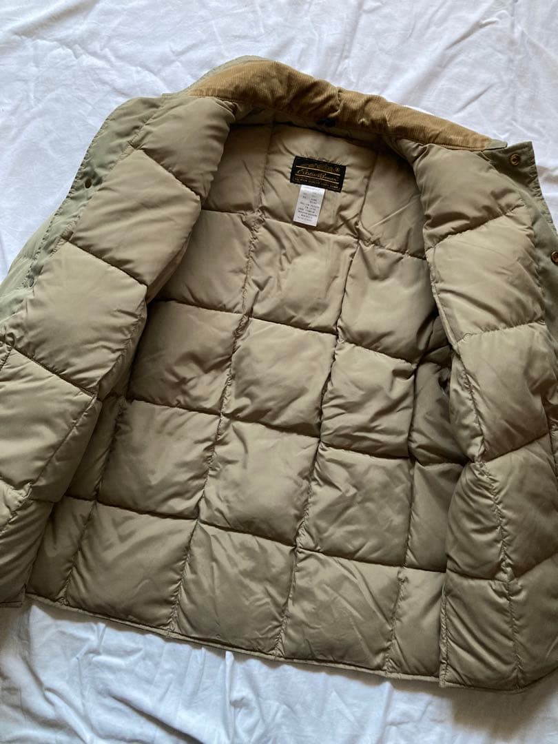 【希少】80s USA製エディバウアー ダウンジャケット XL 黒タグ アメリカ