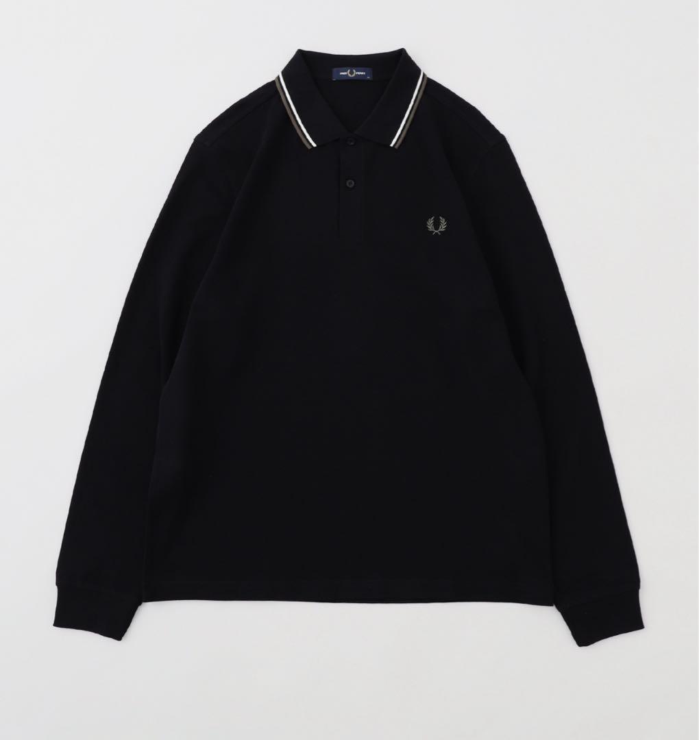 FRED PERRYフレッドペリー ツインティップラインロングスリーブポロシャツ