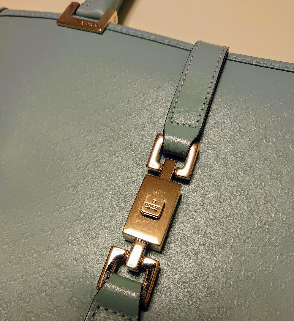 GUCCI　ハンドバッグ　ミントブルー バッグ