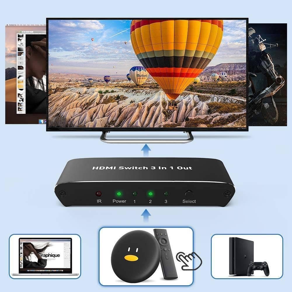 自動/手動切替可能なHDMI切替器 HDMI 2.0対応