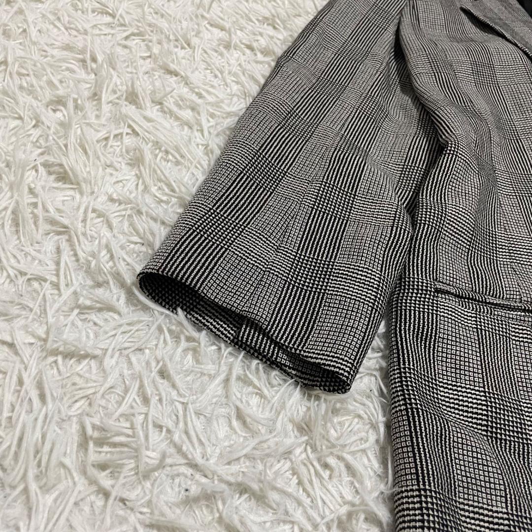 14376✨CELINE セリーヌ グレンチェック テーラードジャケット L
