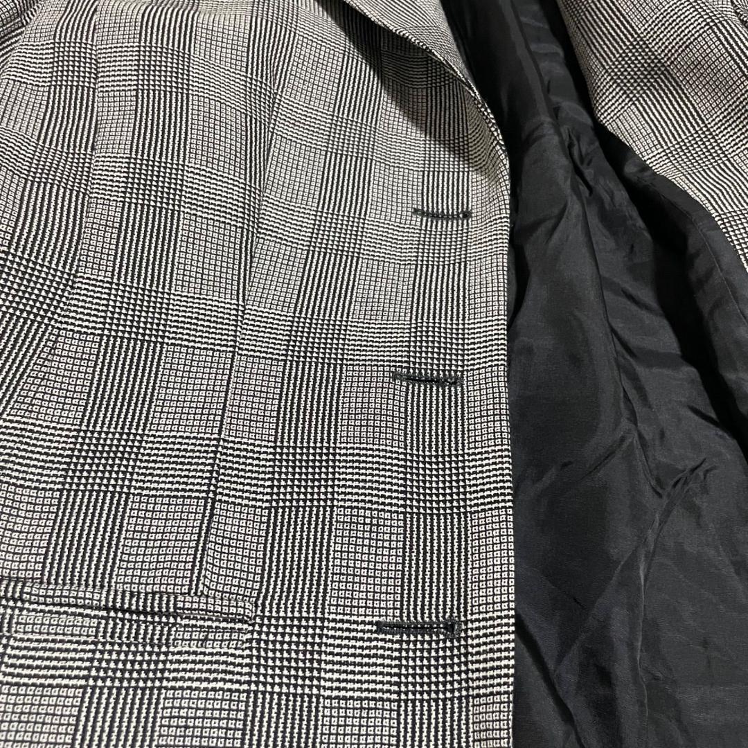 14376✨CELINE セリーヌ グレンチェック テーラードジャケット L