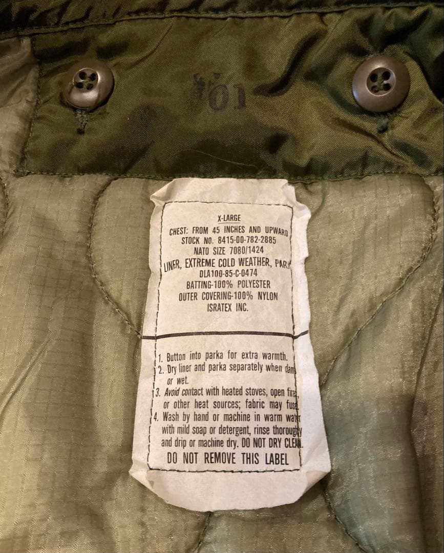 極美品　M65 フィッシュテールパーカー XL モッズコート 米軍実物 古着
