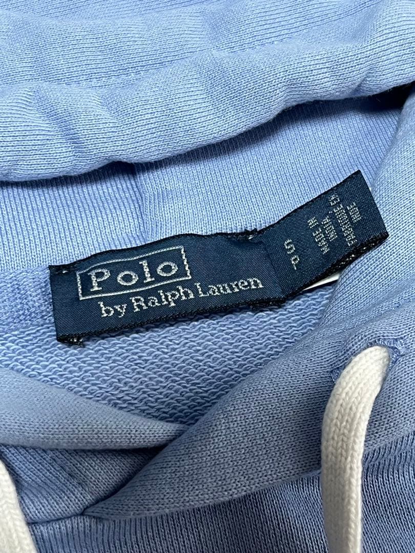 ポロラルフローレン　パーカー　ライトブルー　レディース　S ビッグポニー　刺繍