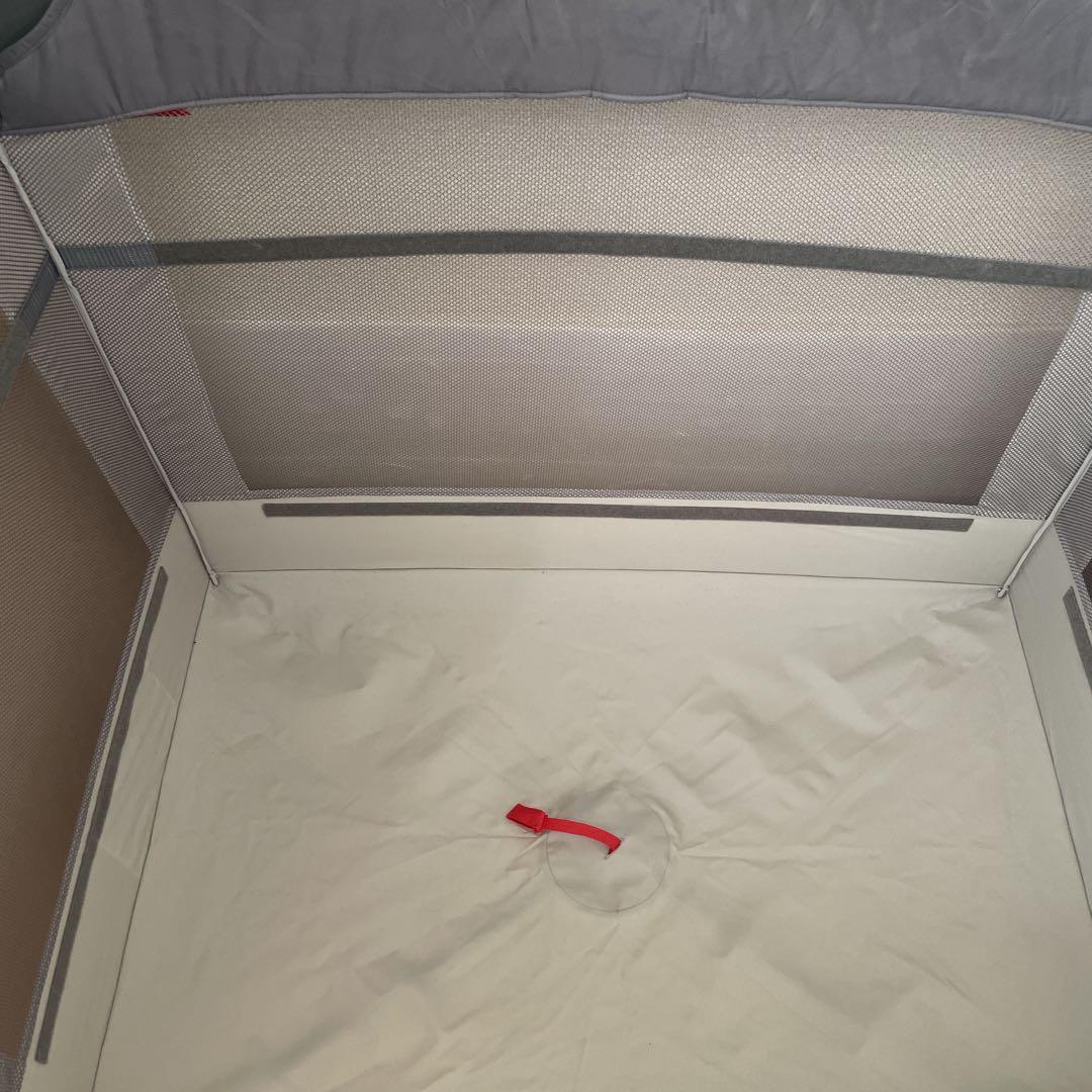 【美品】アップリカ ココネルエアー グレーベアー AB ベビーベッド