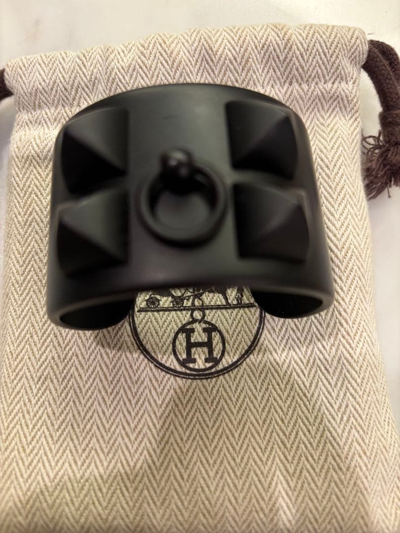 美品　エルメス コリエドシアンバングル ブラック