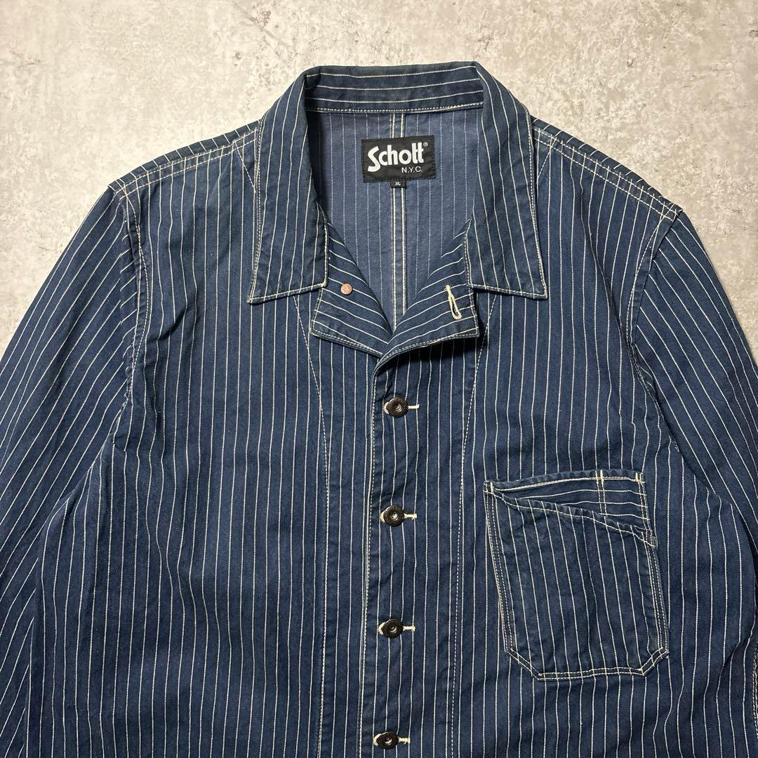 Schott ショット オールドヒッコリー デニムカバーオール デニムジャケット