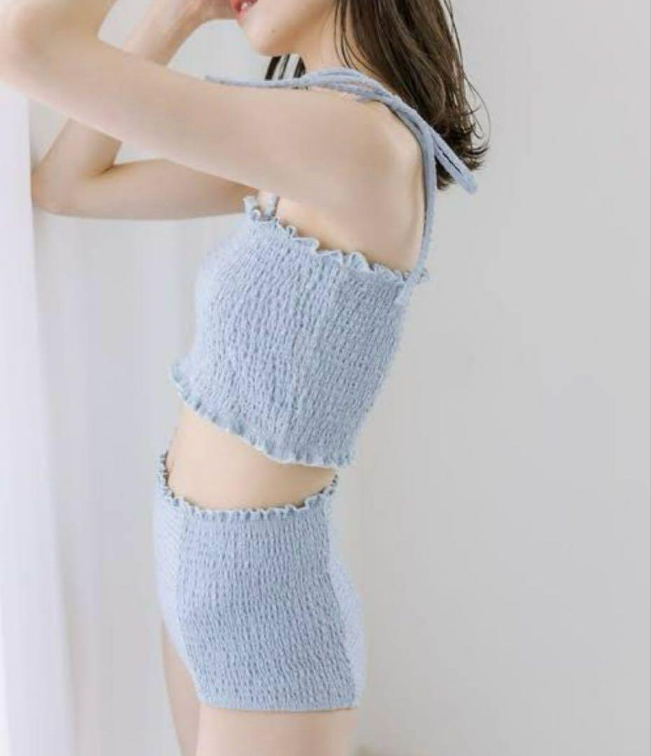 mystic シャーリングスイムウェア 水着 ブルー