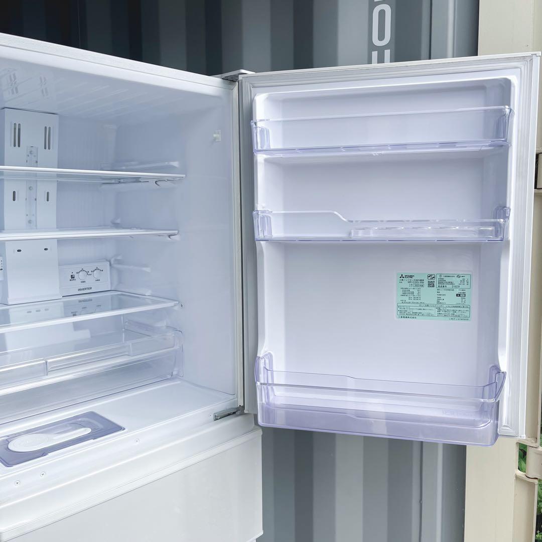 118取付無料！2022年製三菱シンプルホワイトインテリア3ドア冷蔵庫！洗濯機