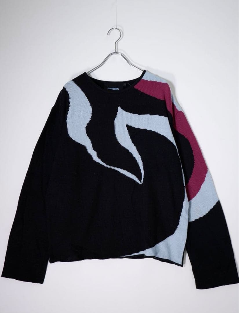 av vattev 長袖ニットセーター 黒/青/赤