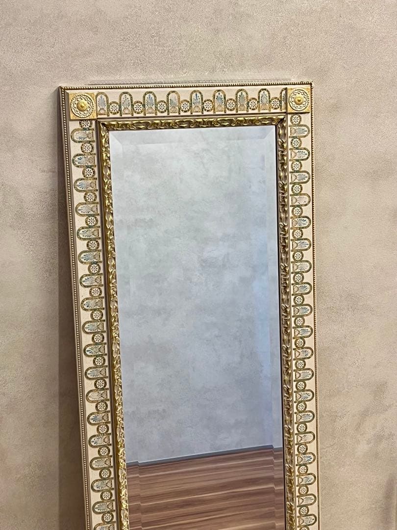 アンティーク スタンドミラー イタリア製 姿見 全身鏡