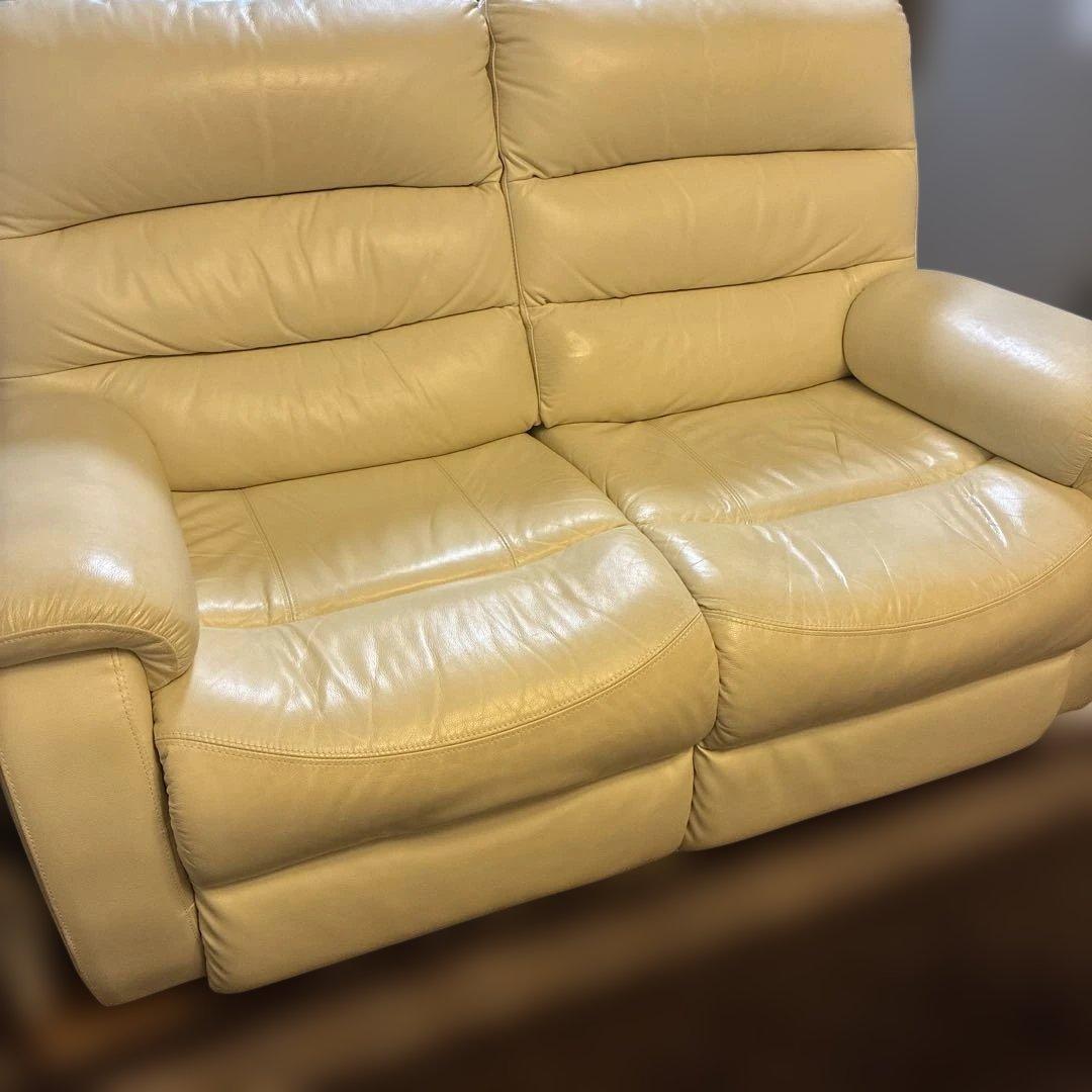 ニトリ2Pソファビリーバー2 IV ホンガワ　アイボリー