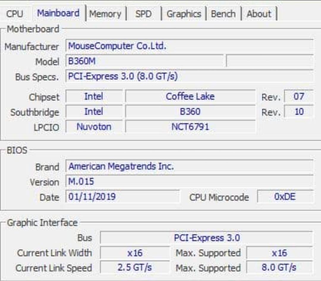 Windowsデスクトップ core i5 9400f RX580 8GB SSD256GB HDD1TB