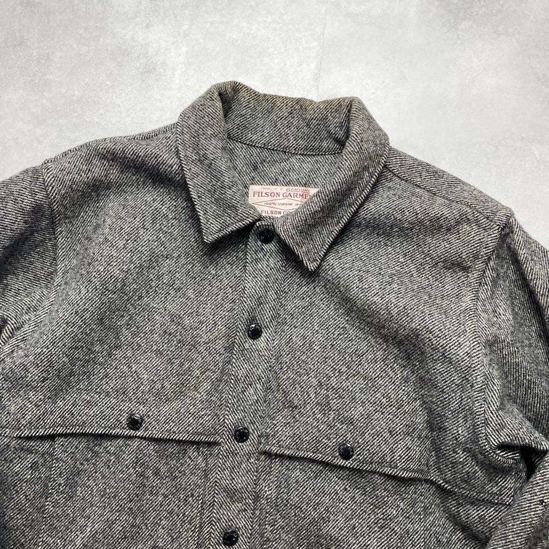 FILSON ダブルマッキーノクルーザー ヴァージンウール USA製 グレー