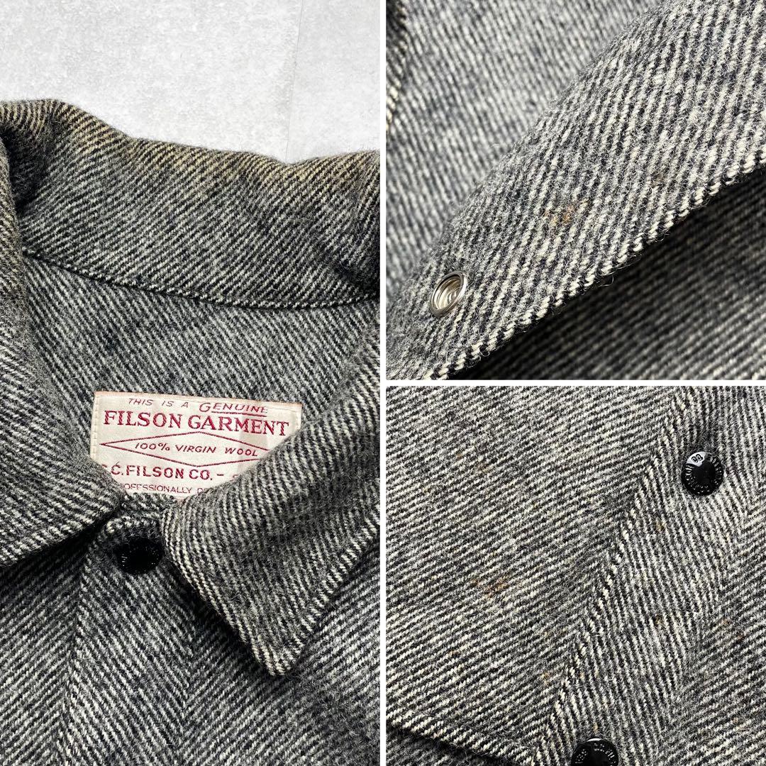 FILSON ダブルマッキーノクルーザー ヴァージンウール USA製 グレー