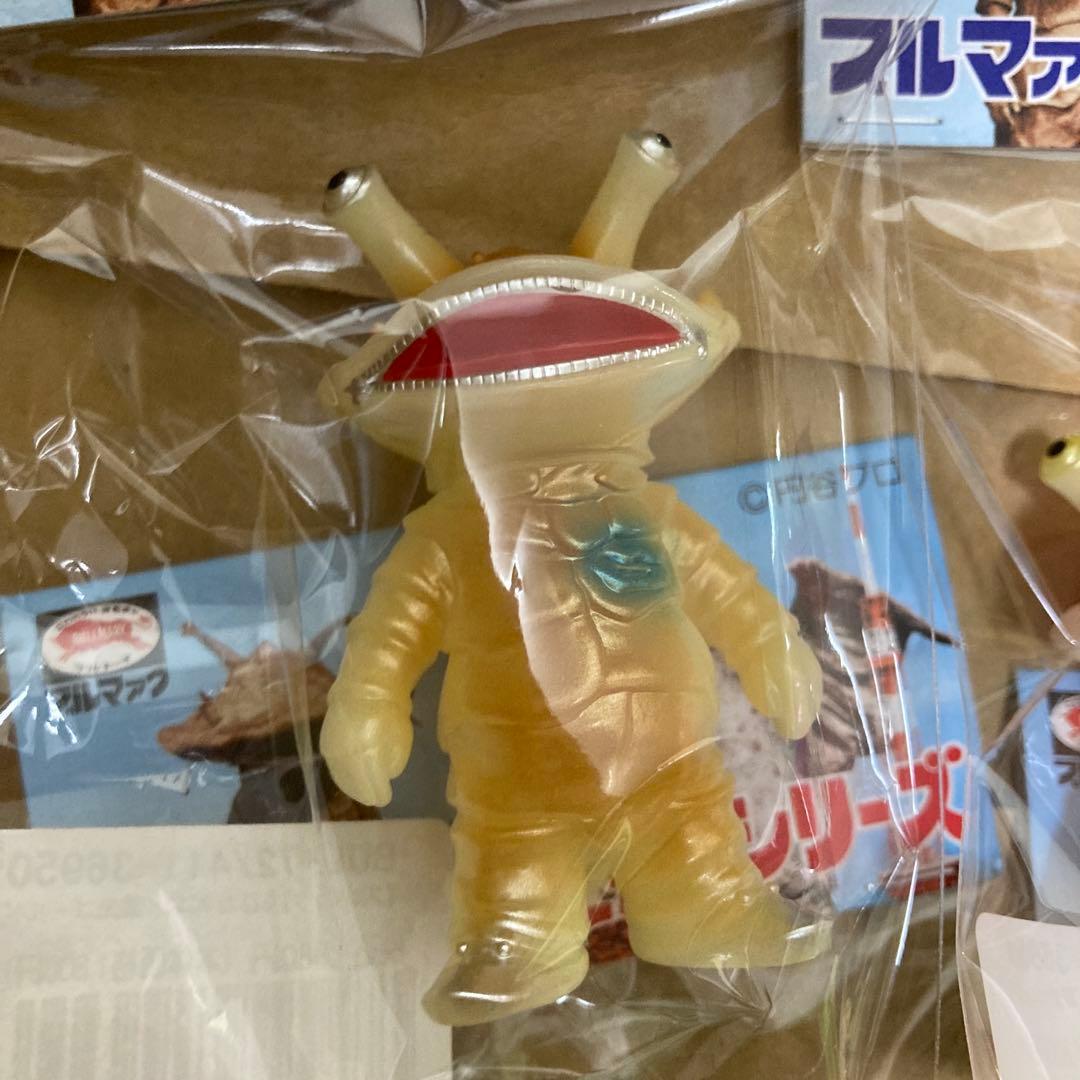 ブルマァク　ちびカネゴン　蓄光5色セット　ソフビ　ウルトラQ