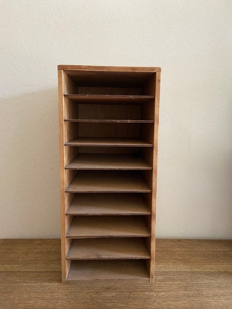 カルテ棚　仕切り　古道具