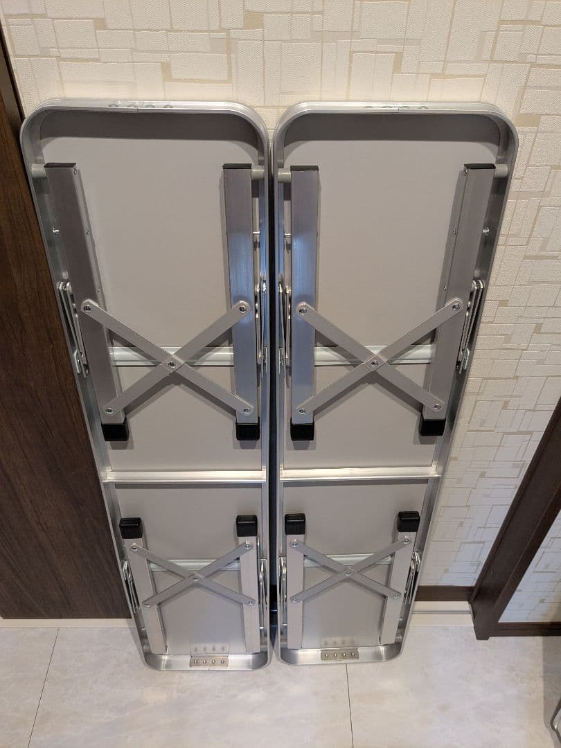 フィールドア アウトドアテーブル 折りたたみ ベンチ 2脚 セット 中古