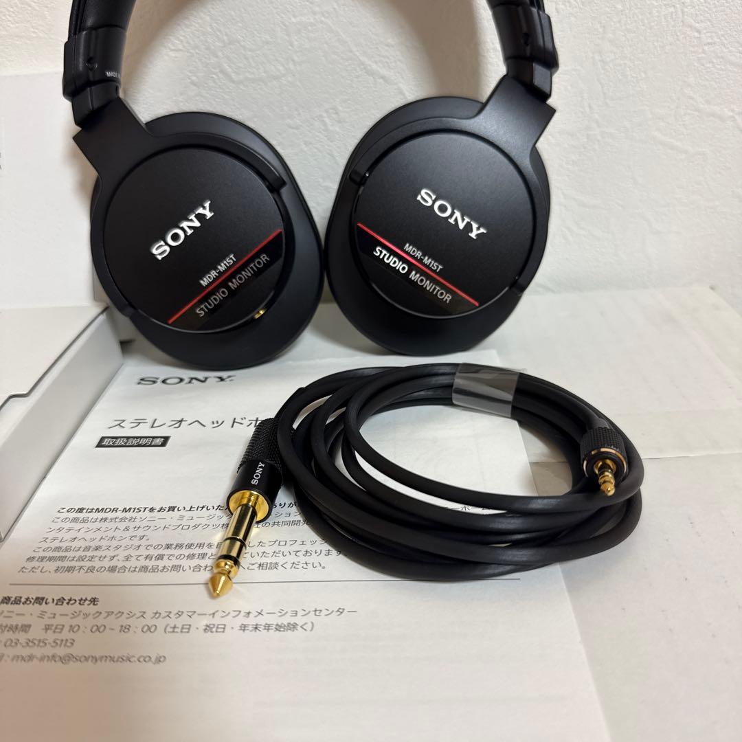 SONY ソニー MDR-M1ST 有線ヘッドホン 交換用イヤーパッド2個付き