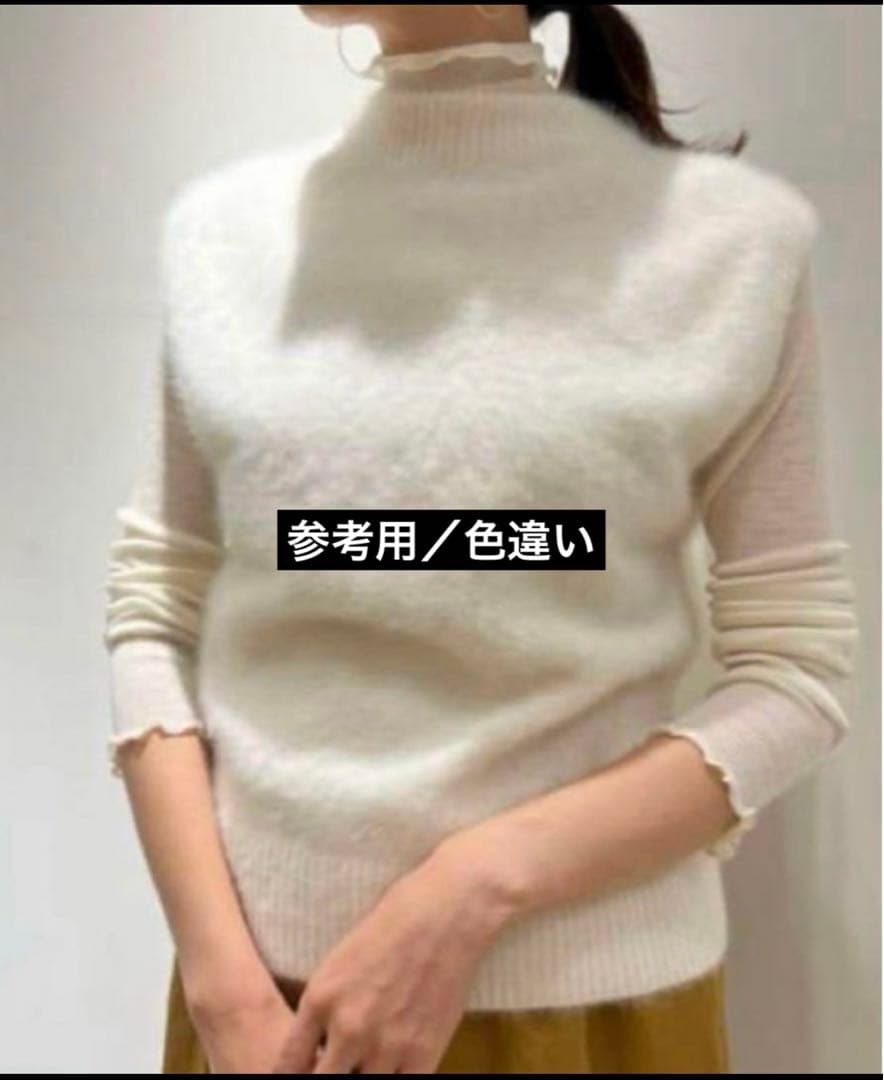 DES PRES フォックスカシミヤ クルーネックベスト★美品