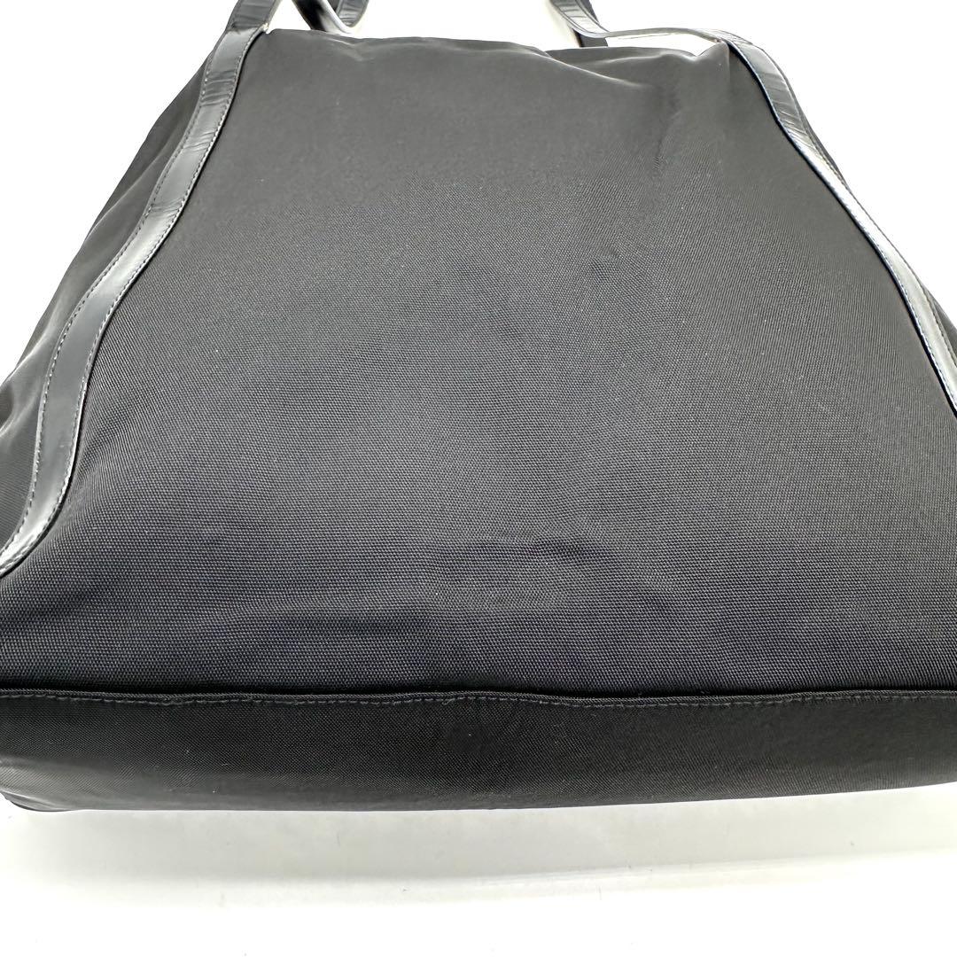 GUCCI トートバッグ ボストン ロゴ金具 A4可 レザー ナイロン ブラック