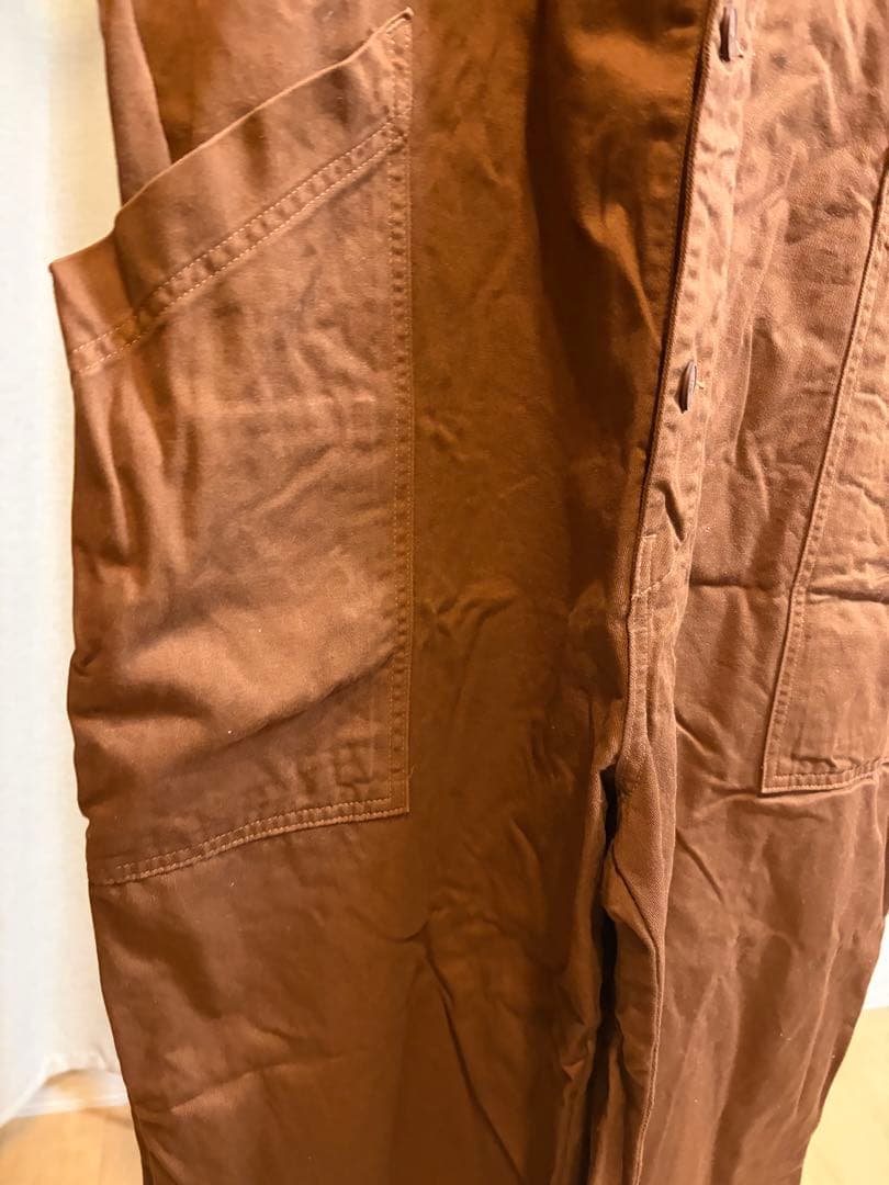 【美品】 ハーベスティー　オーバーオール　ブラウン　サイズ2 harvesty