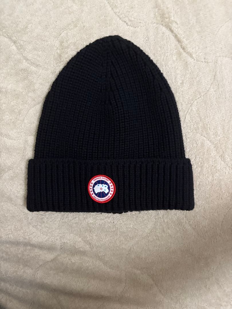 ⭐️即日発送可⭐️極美品⭐️ カナダグースニット帽　黒
