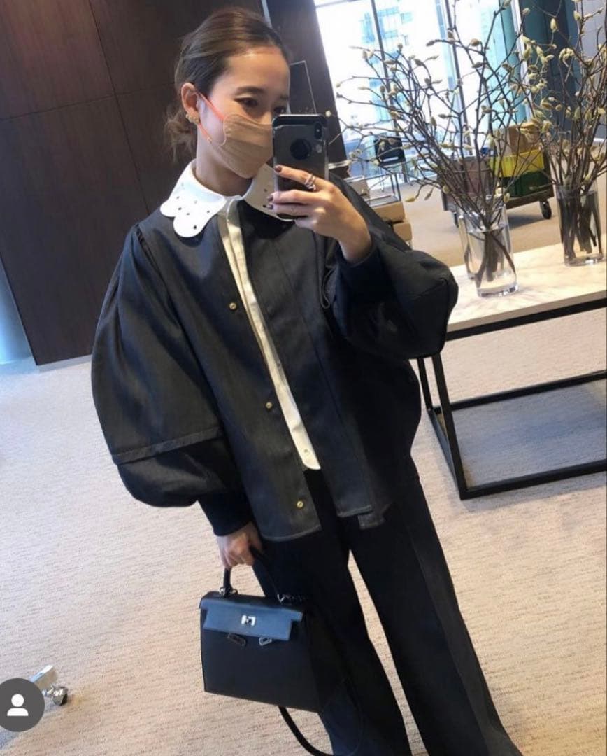 yori バルーンスリーブデニムジャケット