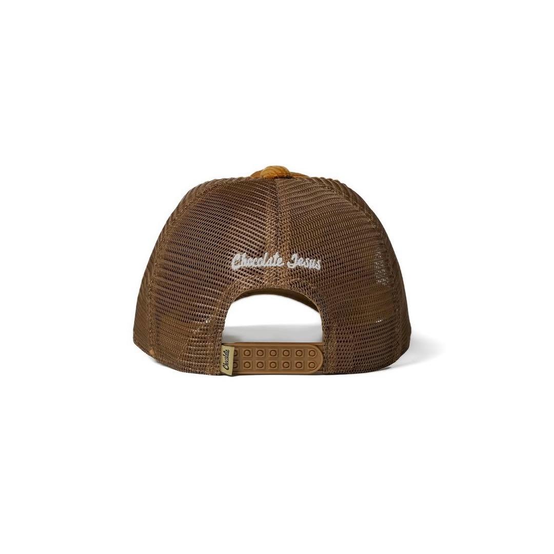 [新品]A&W chocolate Jesus コーデュロイ　メッシュキャップ