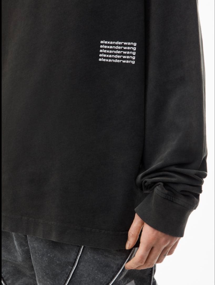 alexanderwang ダークグレー 長袖Tシャツ