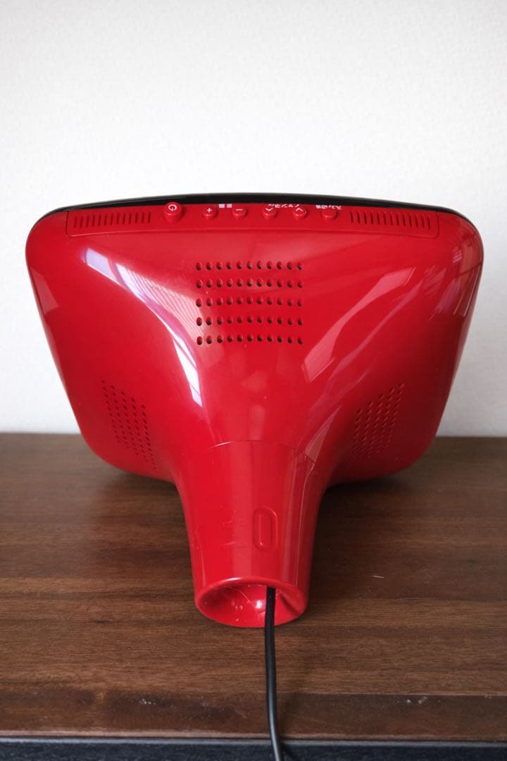 ±0プラスマイナスゼロ8-inch LCD TVテレビ赤レッドRed