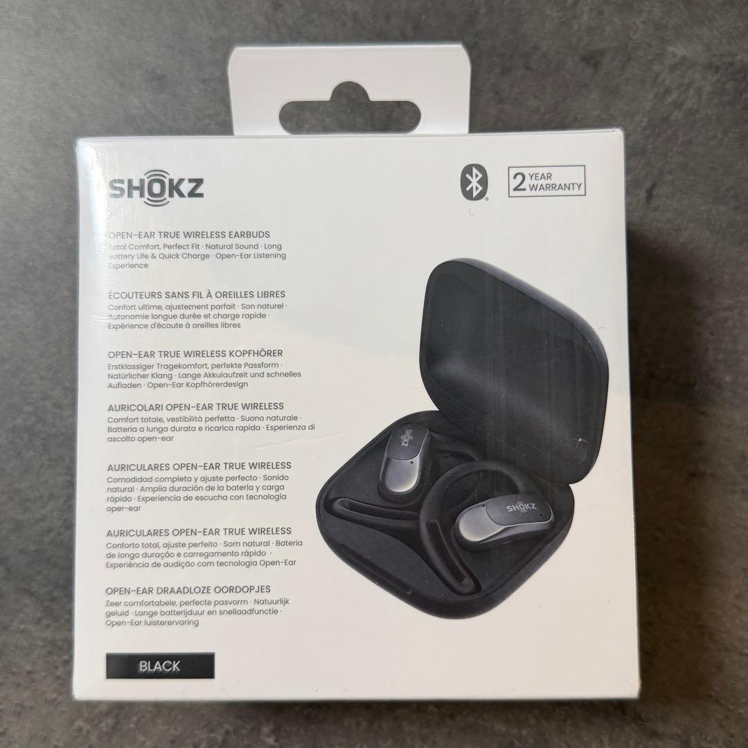 未開封　新品　SHOKZ OPENFIT AIR ブラック ワイヤレスイヤフォン