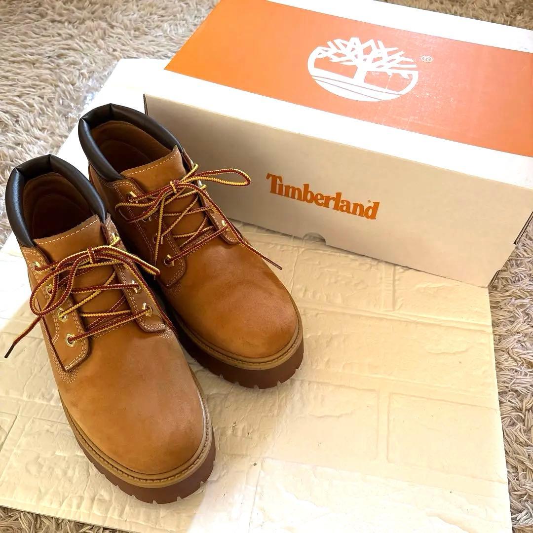 美品 Timberland 厚底 Stone Street Mid WPブーツ