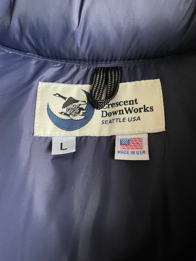 Crescent Down Works イタリアン ダウンベスト 60/40 L