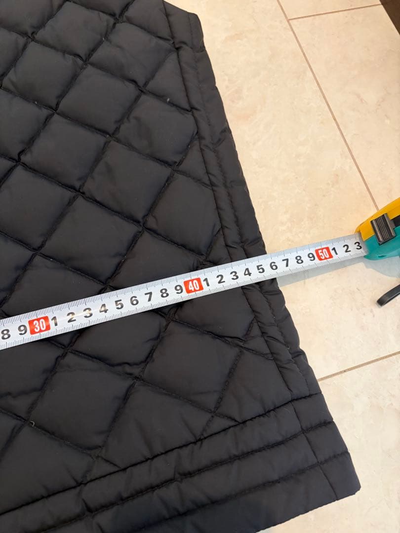 モンクレールダウンベスト　キルティング　レザーロゴパッチ　希少サイズ1（M）