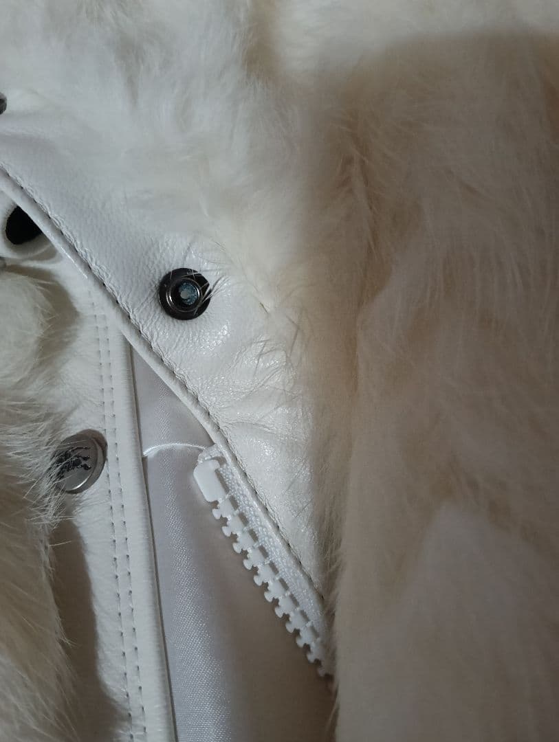 バーバリーブルーレーベル　ラビットファー　ジャケット