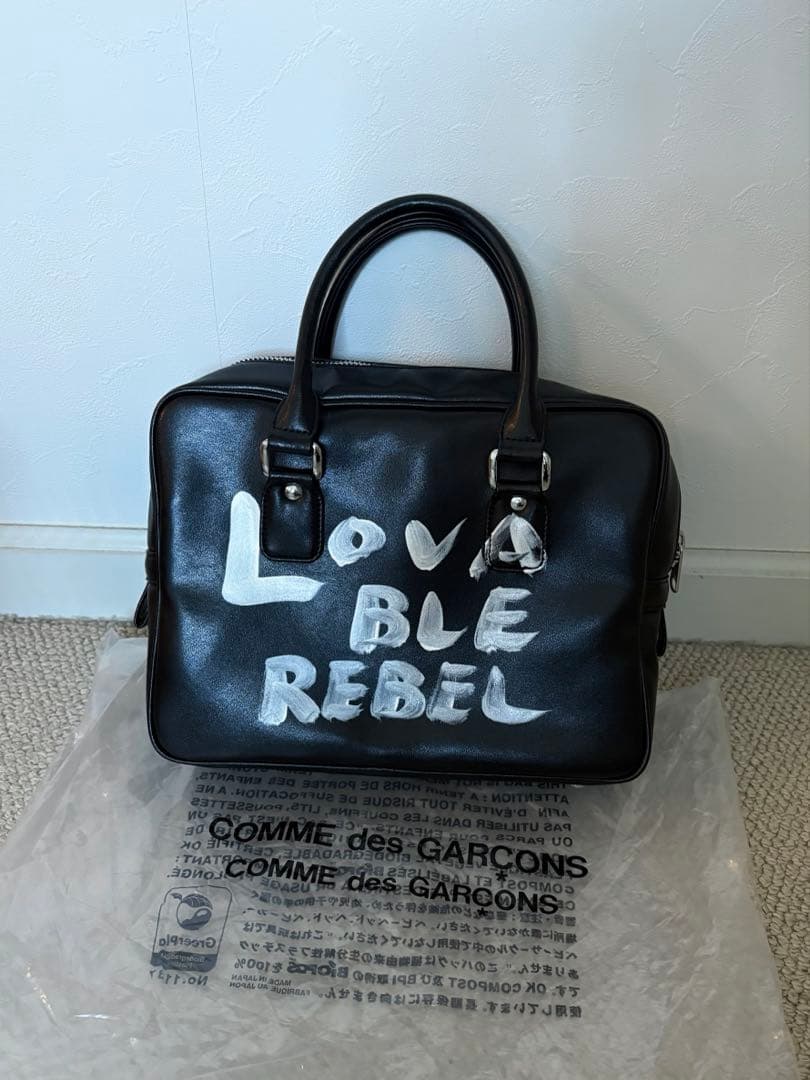COMME des GARCONS GIRL メッセージペイントハンドバッグ