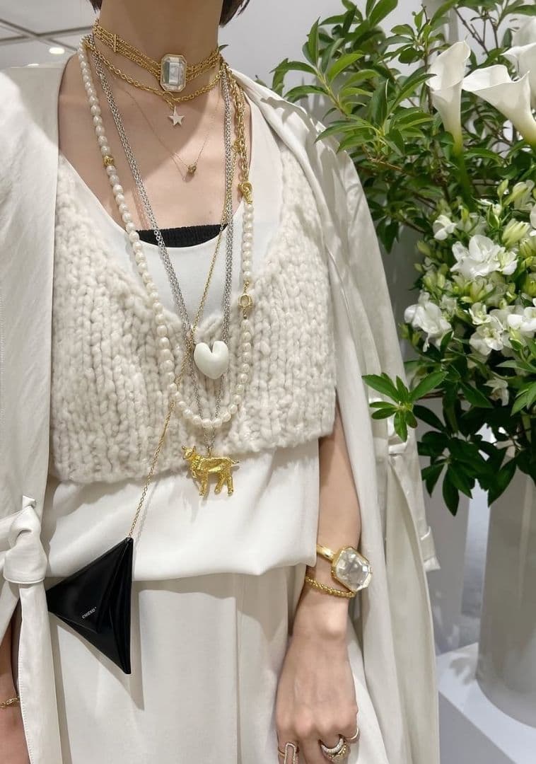 【限定価格】CHIEKO+ luxeknit 03 bustier babyca