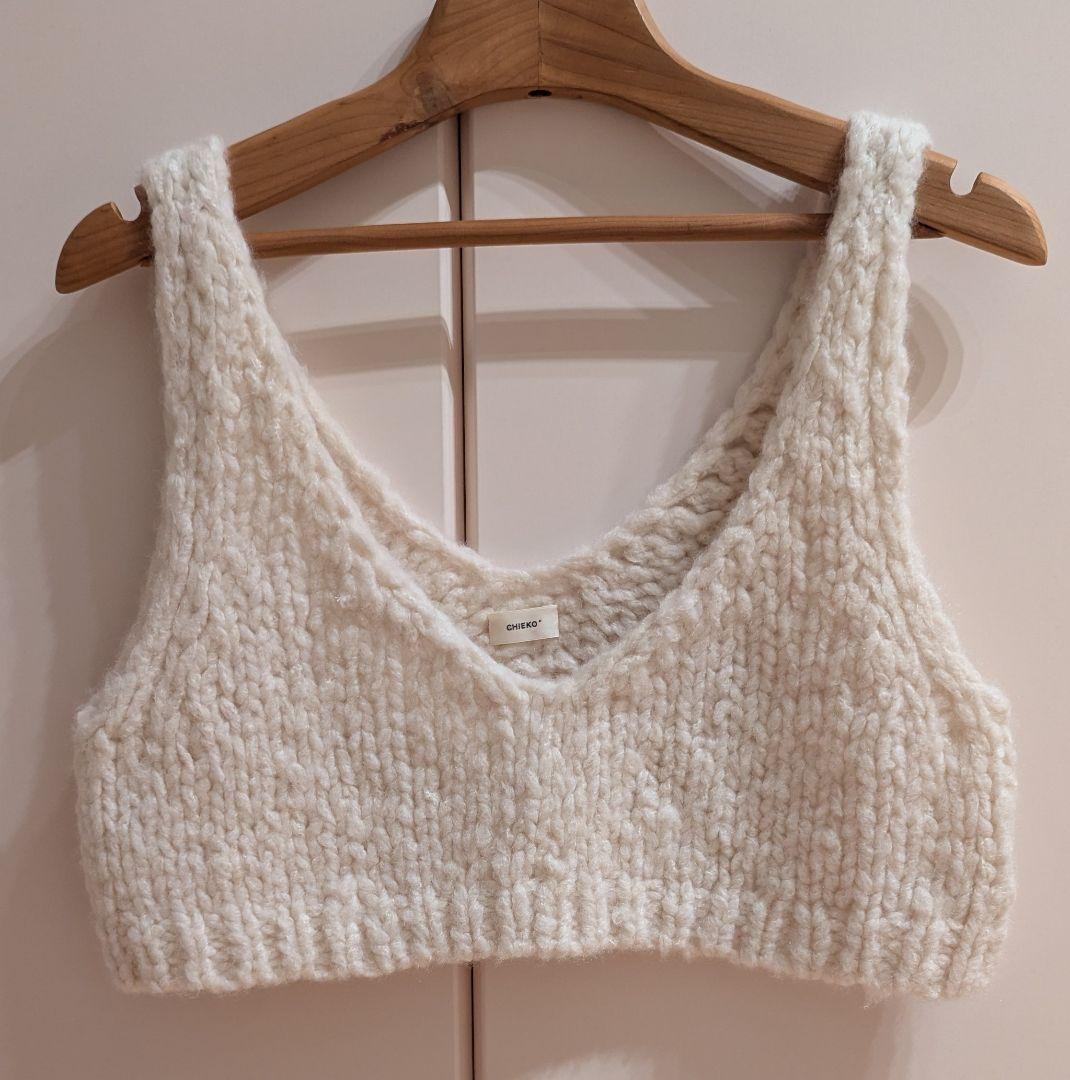 【限定価格】CHIEKO+ luxeknit 03 bustier babyca