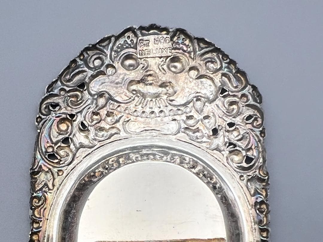 銀製品 UD800 DELUXE ナイフ プレート 聖獣バロン彫 インドネシア