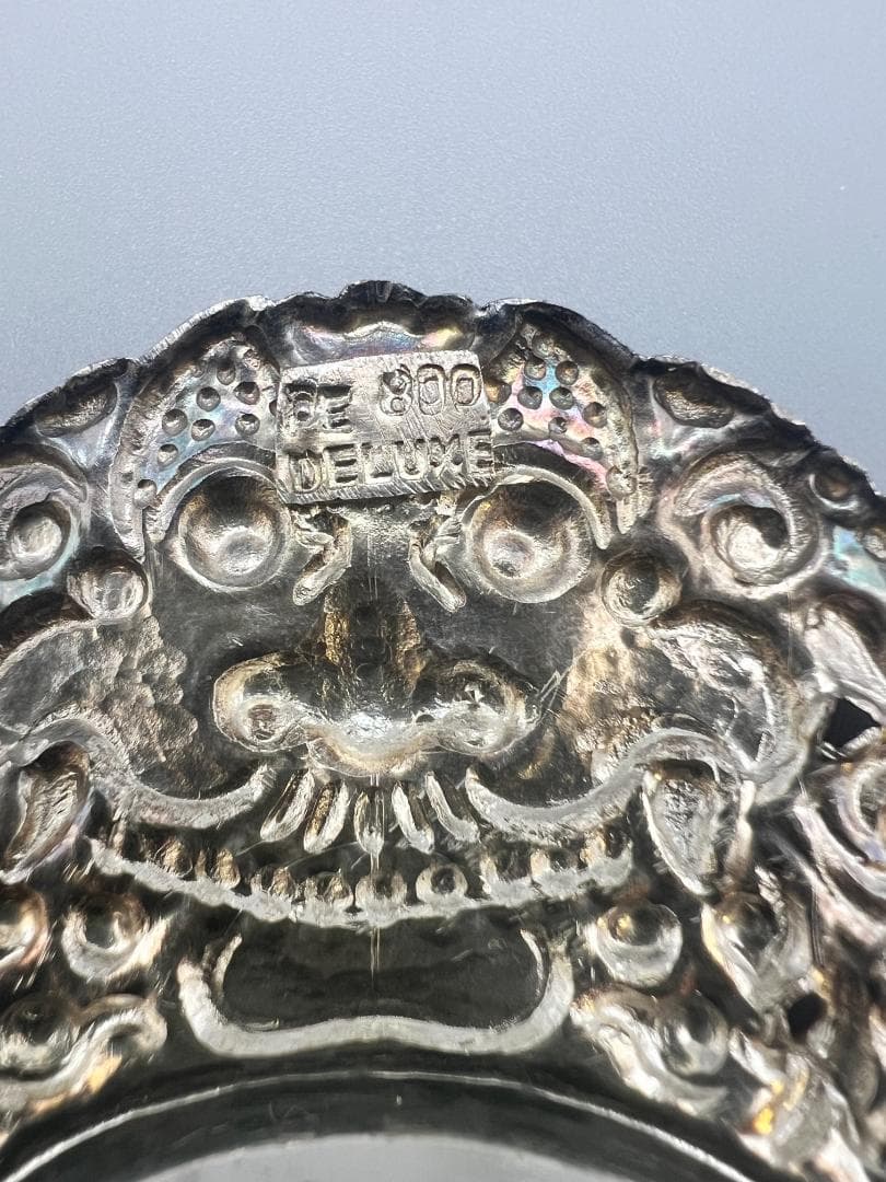 銀製品 UD800 DELUXE ナイフ プレート 聖獣バロン彫 インドネシア