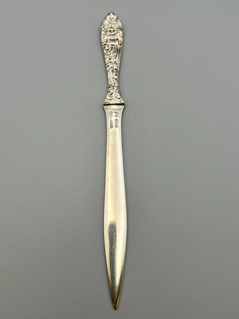 銀製品 UD800 DELUXE ナイフ プレート 聖獣バロン彫 インドネシア