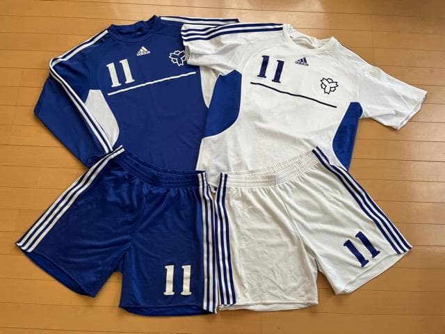 アディダス／adidas　日体大サッカーユニフォーム　４点セット
