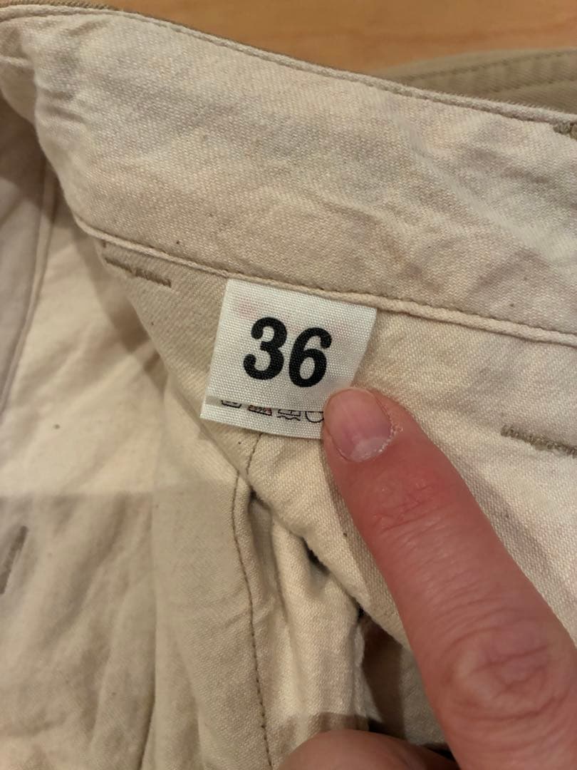 ウエアハウス　Lot 1082 ベージュ チノパン W36