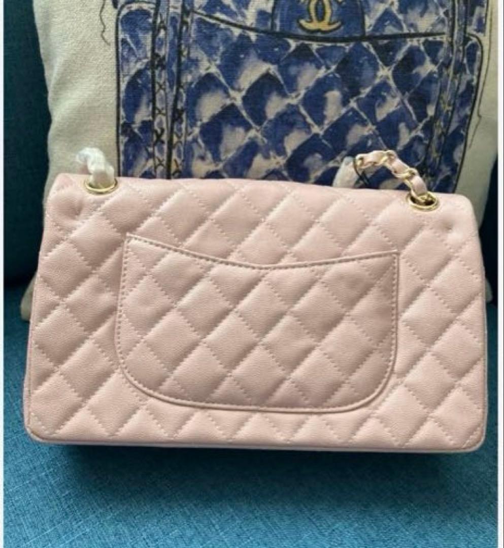 値下げ　CHANEL マトラッセ　ピンク　ショルダー　ノベルティ　ゴールド
