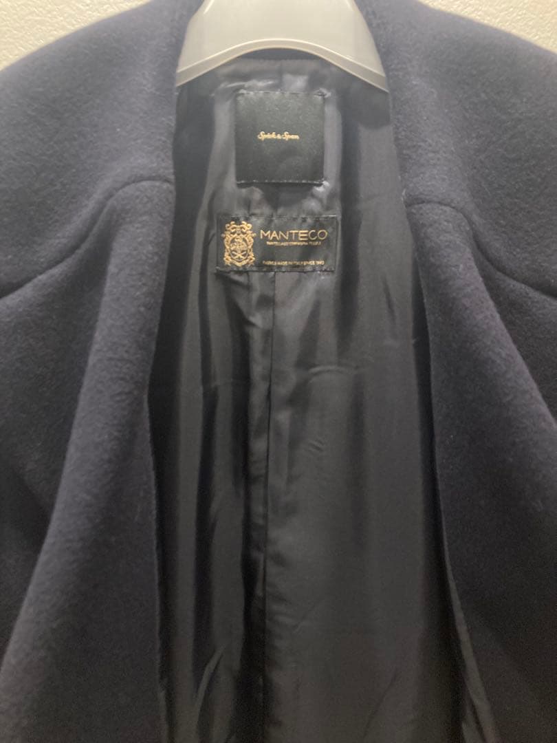 【ひめ】スピックアンドスパン　MANTECO コート　ネイビー　サイズ36