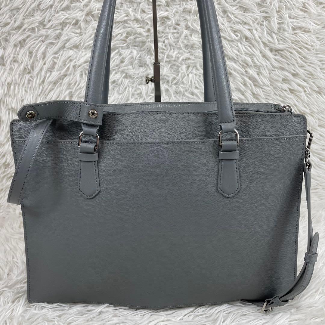 希少　TUMI Eliza 2way ビジネスバッグ スタッズ グレー