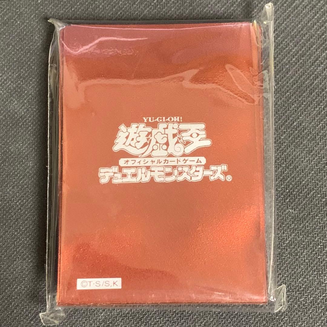 遊戯王 初期ロゴ メタリックレッド 赤 公式 スリーブ 50枚 未開封