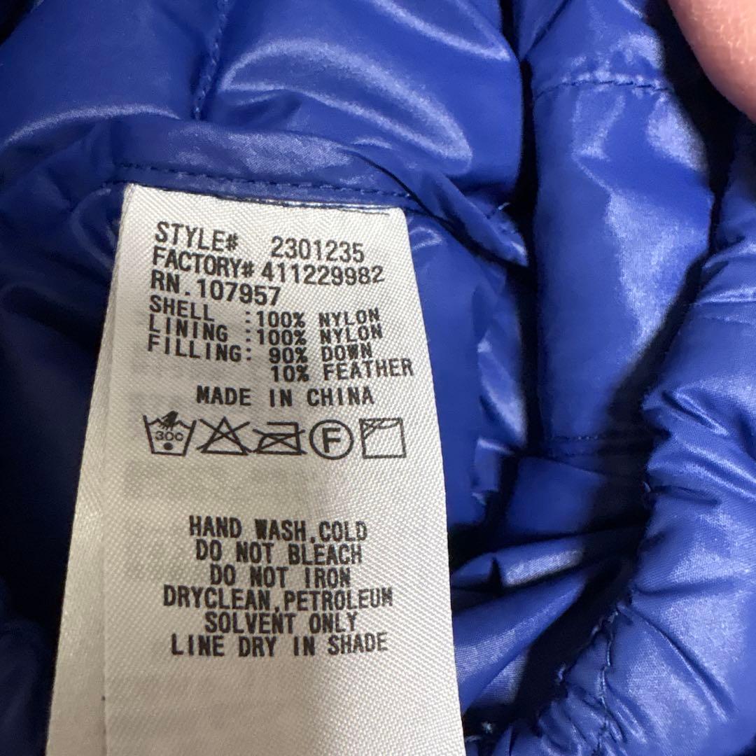 mont-bell フード付きダウンジャケット M 青